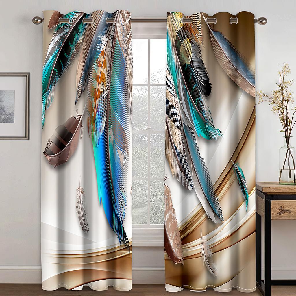 Black and White Butterfly 3D Curtains Pattern Curtains For Bedroom Expand Space Shading Colth Curtain For Bedroom Window Curtain