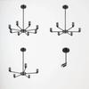 6 Head Lights  Modern Ceiling Adjustable Chandelier Satellite Hanging Lamp Lustre Light Fixture Home Living Dining Room Decor
