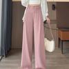 New Women's Suit Pants Spring Summer High Waist Draped Loose Wide Leg Pants Plus Size Casual Pants