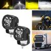 1/2pcs LED Spotlight Auxiliary Light Lens Driving Lamp High Low Fog Light White DC12-80V for Off Road 4x4 Car SUV ATV UTV 12V 24V