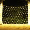 1.5X1.5/3x2/6x4M Net String Lights Outdoor Net Mesh Light Christmas Net Light 8 Modes for Wedding Party Garden Lawn Bushes Decor