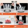 ASUTAS Food Processor 2L Large Capacity 5 Functions In 1 Coarse 400W High Power 2 Speed 4 Blade Cutter Food Chopper Can Crush Ice Blender Baby Food