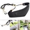 Adjustable PU Leather Saxophone Neck Strap with Brass Steel Hook Add Cotton Strap for Saxophone