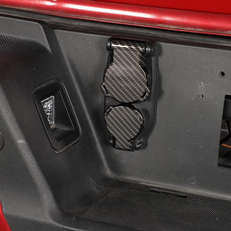 Автомобильная ABS Декоративная крышка выхода прицепа Для Ford F150 2021+ Внешние аксессуары, Черный карбон