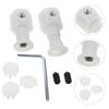 Toilet Screws Wall-mounted Fixing Side Mounting Accessories Washer Bolts Seal Replacement Parts Outside Tank Kit