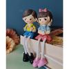 1 Set Hanging Legs Romantic Couple Showpiece | Cute Boy &Girl | Gift for Him/Her, Mother's Day, Home Décor, Living Room