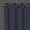 Eyelet Curtain 135X250 Cm BLACKOUT Denim Blue, by Soleil D'ocre