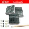 Billiard Cue Tip Cover - 10mm Leather and Plastic Cap for Small Heads