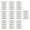 50pcs Ball Bearing Swivels Connector High Strength Stainless Steel Solid Welded Rings Barrel