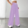 Women's Fashion Loose Drawstring Closed Waist Solid Color Casual Sports Pants Casual Pants