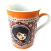 [M6003] - Porcelain Mug 'Lili Petrol' Orange (Emily)