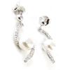 Les Trésors De Lily [I9852] - Silver Earrings 'Sissi' Silver White (rhodium-plated) - 25x10 Mm