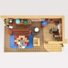 American Tv Drama Big Family Room Bang Apartment Streetview Friends Theory House Model Building Block Bricks Toy Gift Kid