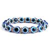 10mm Lucky Blue Evil Eye Bracelet Palm Butterfly Owl Elephant Pendant Charm Crystal Resin Beaded Bracelets for Women Men Jewelry