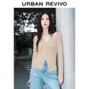 UR Women's Halter V-Neck Slim Fit Knit Cardigan