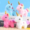 Cartoon Unicorn Doll Keychains Plush Stuffed Animal Toy Keychain Pendant for Children Girls