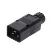 Rewirable IEC 320-C20 Male Connector 16A AC 3 Pin Power Adapter Plug Computer