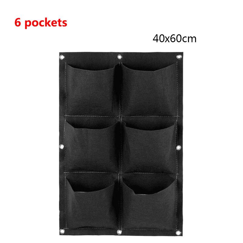 2/4/9 Pockets Vertical Garden Grow Bags Plant Wall Hanging Planting Pots Grow Planter Vegetable Gardening Supplies