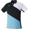 Tennis Wear Game Shirt Reduced Stickiness Dynamotion Fit 62JA2007 Black X Blue Atoll S