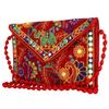 Клатчи для женщин Ручная вышивка Зеркальная работа Стильные сумки-слинги для женщин Сумки кросс-боди для дам и девушек - 22X16 см