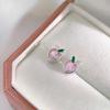 Sweet Peach Earrings Light Luxury Fresh Girlish Versatile Earrings