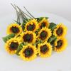 Sunflower Artificial Flowers, Single Sunflowers, Home Living Room and Office Decoration Ornaments, Artificial Flowers, Photography Props