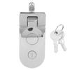 Compression Latch with 2‑Key Zinc Alloy Lock for Motorhomes Yachts Trunks Trash Cans Warehouse Doors