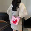 2025 New Environmentally Friendly Shopping Bag Embroidered Nylon Bag Mini Mini Tote Bag Crossbody Female Apple