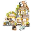 Mini City Coffee House Building Blocks Set, Modular Cafe Building Kits for Blocks Lovers and Adults Who Love Coffee No Box