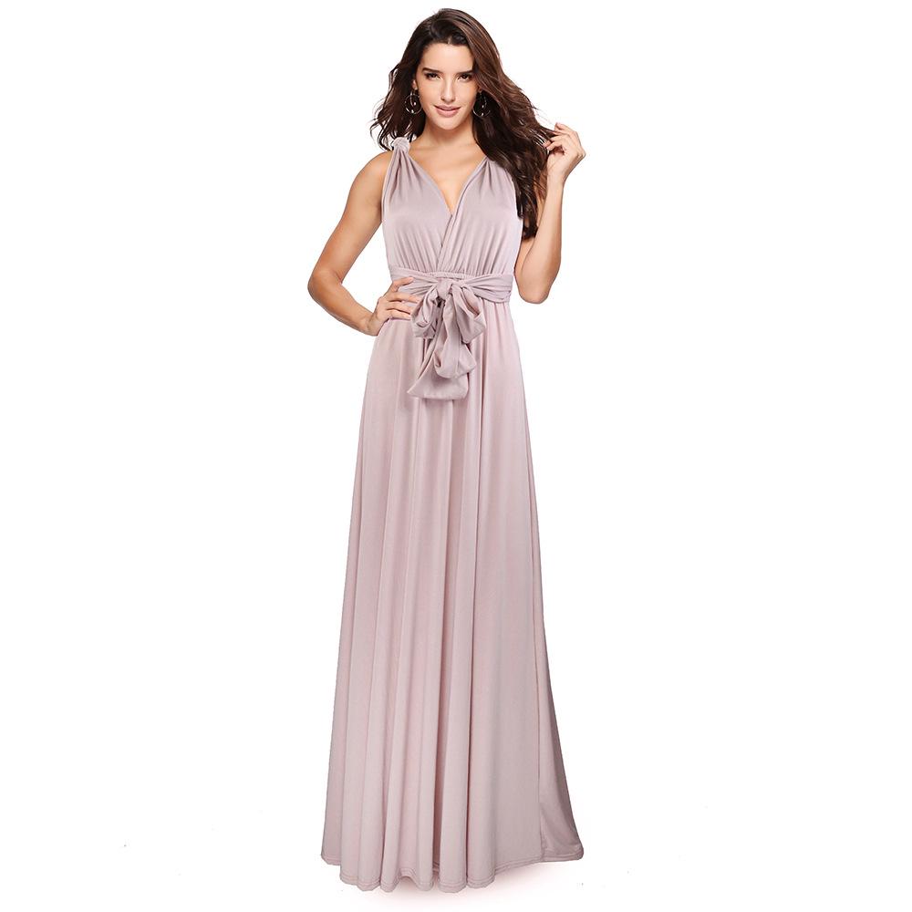 Sexy Women's Fashion Long Dress Beach Bridesmaid Convertible Wrap Party Dress Women