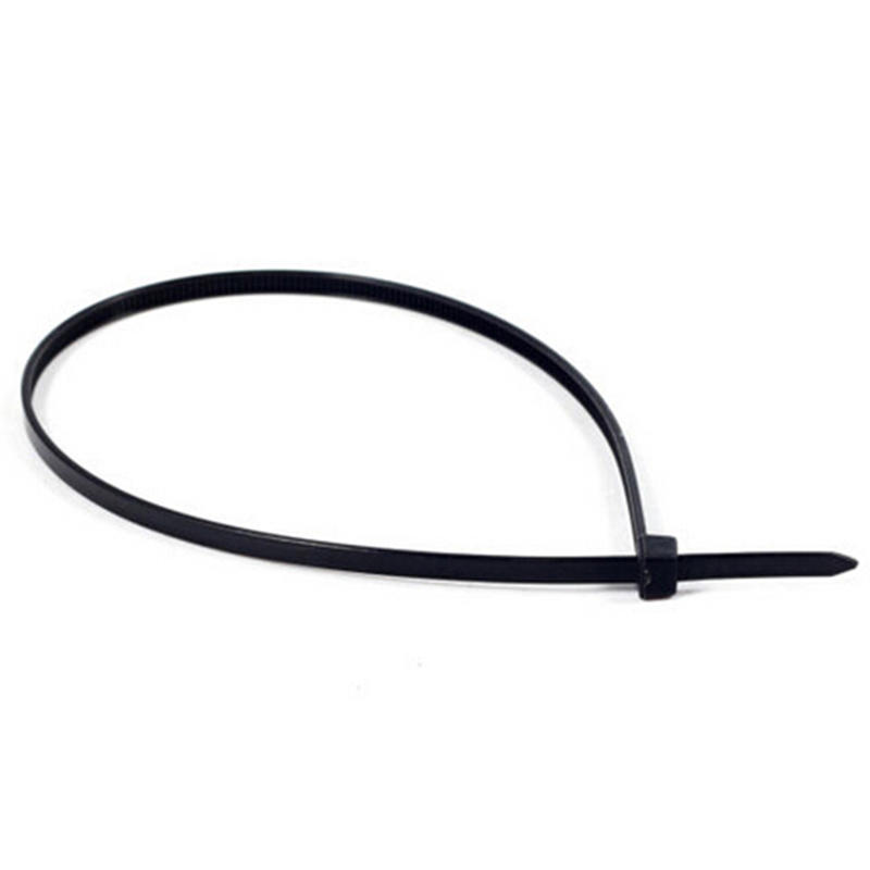 100Pcs 10Cm Nylon Plastic Zip Trim Wrap Cable Loop Ties Wire Self-Locking Black