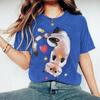 Women's T Shirt Cartoon Cat Pattern Print Summer Casual Short Sleeve Tee Fashion Streetwear Cute Girl Female Oversized Clothing