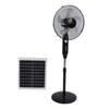 Solar Stand Fan 16in 2 Use Rechargeable Electric Oscillating Fan for Household Outdoor