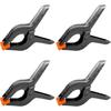 4 Pieces Plastic Spring Clamp 6" 158MM, High Clamping Force, Max Opening 65MM, Clamp for Wood and Workshop.