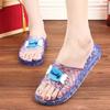 PVC Summer Flat Heel Breathable Cool Thick Slippers Women Large Size Casual Non Slip Wear-resistant Slippers