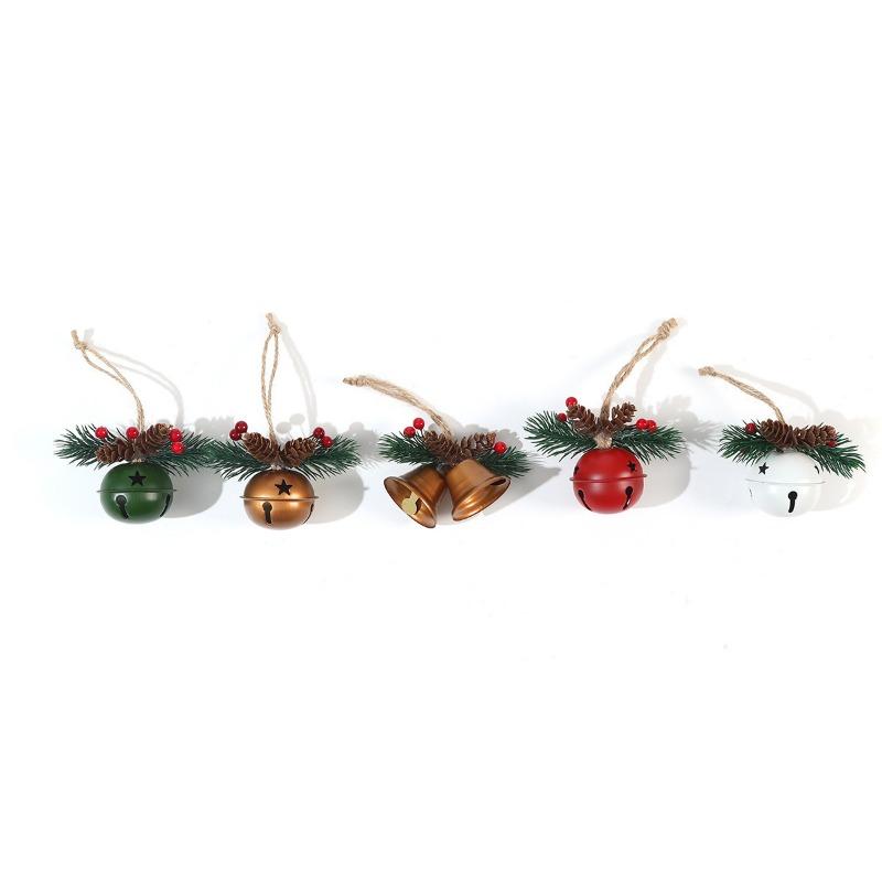 New Christmas Bell Door Hanging Bell, Red Fruit Pinecone Wind Chime, Christmas Tree Hanging Piece, Christmas Decoration
