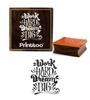 Printtoo Wooden Rubber Stamp Scrap-booking Work Hard Dream Big Quotes Craft Stamps-2 X 2
