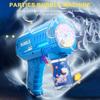 Kids Bubble Maker Machine with Light 10 Holes Portable Toddlers Handheld Automatic Bubble Blower Toy Boys Girls Birthday Gift