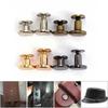 10sets Hats Shoes Garment Decoration Nail Scrapbooking Cloth Button Nail Rivets Screw Brass