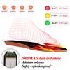 Heated Insole Usb 2000mAh Rechargeable Winter Foot Warmer Insole Outdoor Fishing Camping Work