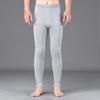Men Winter Long Johns Great Elasticity Soft Pure Color High Waist Thick Warm Open Crotch Slim Fit Skinny Casual Plus Size Ankle Banded Length