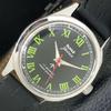 HAND-WINDING VINTAGE HMT JAWAN INDIAN MENS BLACK COLOR DIAL WATCH A700297-5 R202-a700297