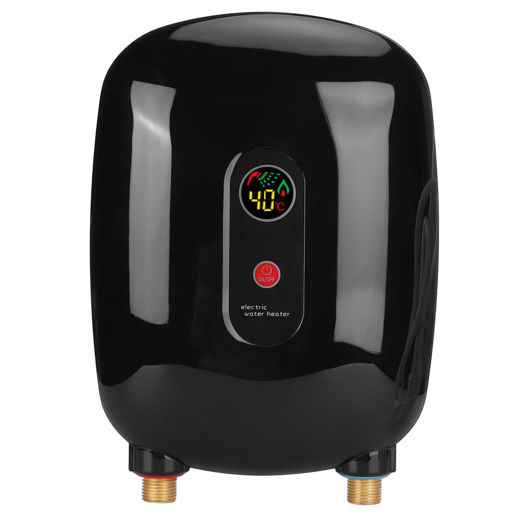 Instant Water Heater Mini Electric Tankless Heating Equipment Bathroom Shower Supply BlackAU 220V
