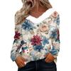 Long Sleeve Shirts For Women Cute Tops Christmas Prints Tees Blouses Casual Plus Size Basic Tops Pullover