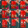 1 Pair Women Christmas Earrings Christmas Tree Elk Santa Bell Shape Rhinestone Decor