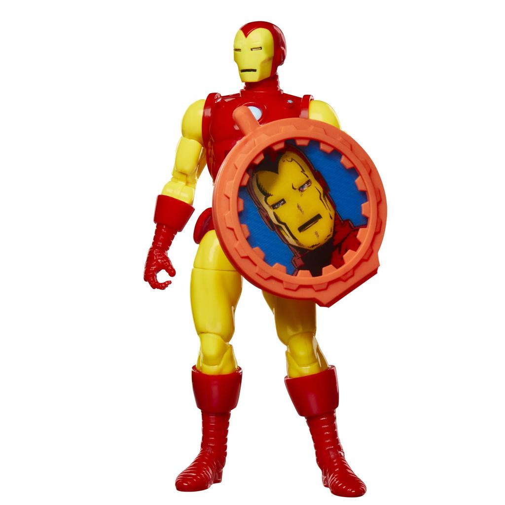 Hasbro MARVEL Marvel Legends Series Iron Avengers Retro Marvel Comics Secret Wars Collectible 6 Inch Action Figure Shield Included G0780 Genuine