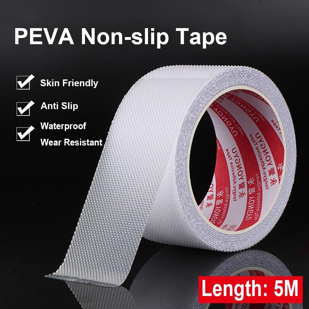5m/Roll Strong Adhesive Anti-slip Tape Floor Stairs Grip Sticker Rubber PEVA Tape