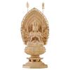 TheChanger Hanro Art Sculpture Buddha Statue Senju Kannon Buddhist Altar Buddha Statue Wooden Cypress Wood Carving Ornament Exclusive Senju Halo