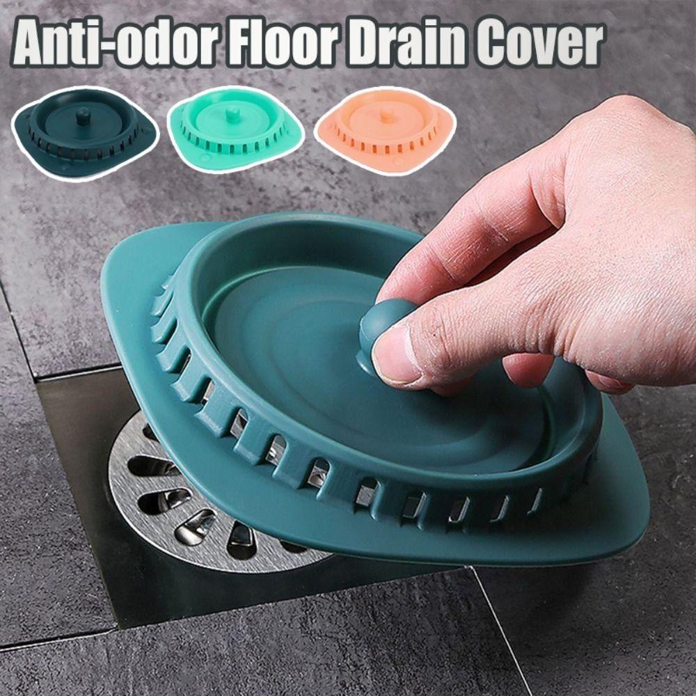 Press Type Kitchen Sink Filter Anti-odor Hair Catcher Stopper Durable Floor Drain Cover