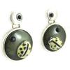 NOA [G0394] - Gray 'Nacre En Folie' Designer Earrings